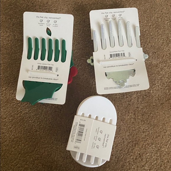 Teleties Holiday Hair Clip Set - Picture 2 of 2